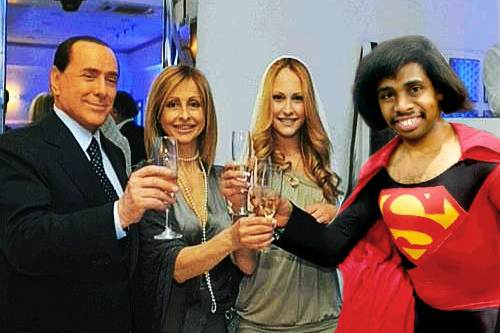 Berlusconi brinda alle dimissioni di Bocchino