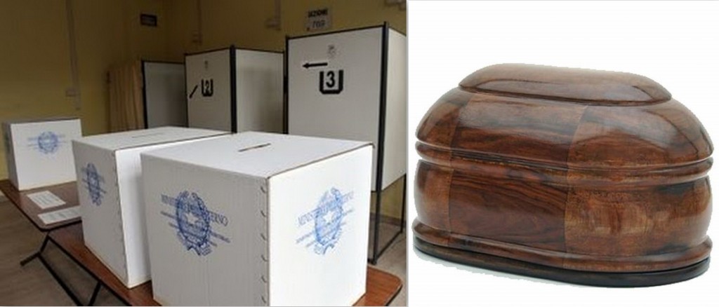 Dalle urne elettorali all'urna funeraria